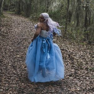 5 Layered Floor Length Tulle Skirt 💃🏻